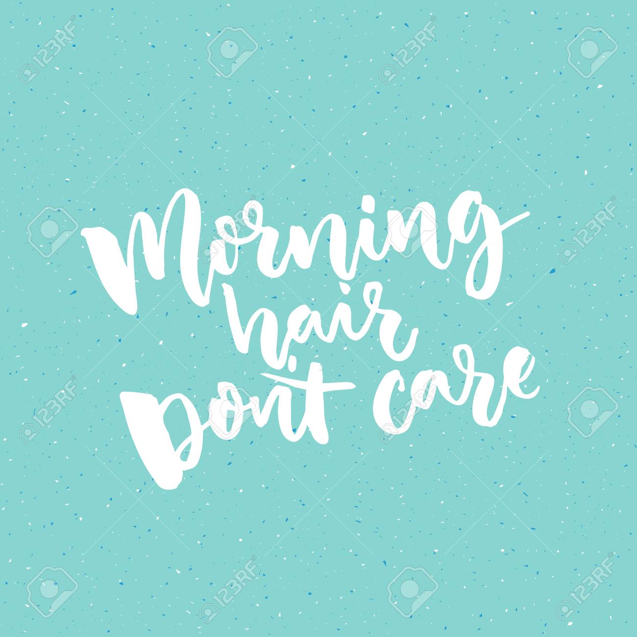 Cheveux Le Matin Ne Se Soucient Pas Citation Drole Au Sujet De Reveil Le Matin Lettrage Vecteur Pour L Habillement Et Des Affiches Clip Art Libres De Droits Svg Vecteurs Et