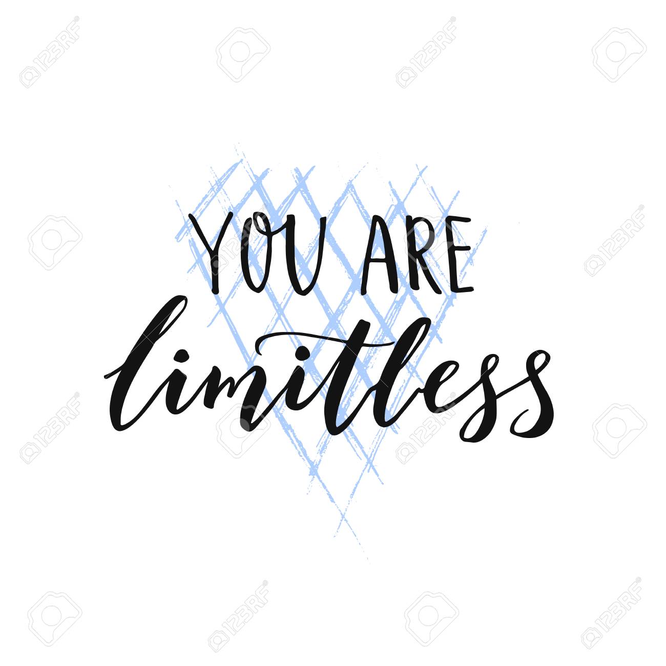 You are limitless. Motivational brush quote for wall art, t-shirt and social media. - 82556118 You are limitless. Motivational brush quote for wall art, t-shirt and social media. - 82556118
