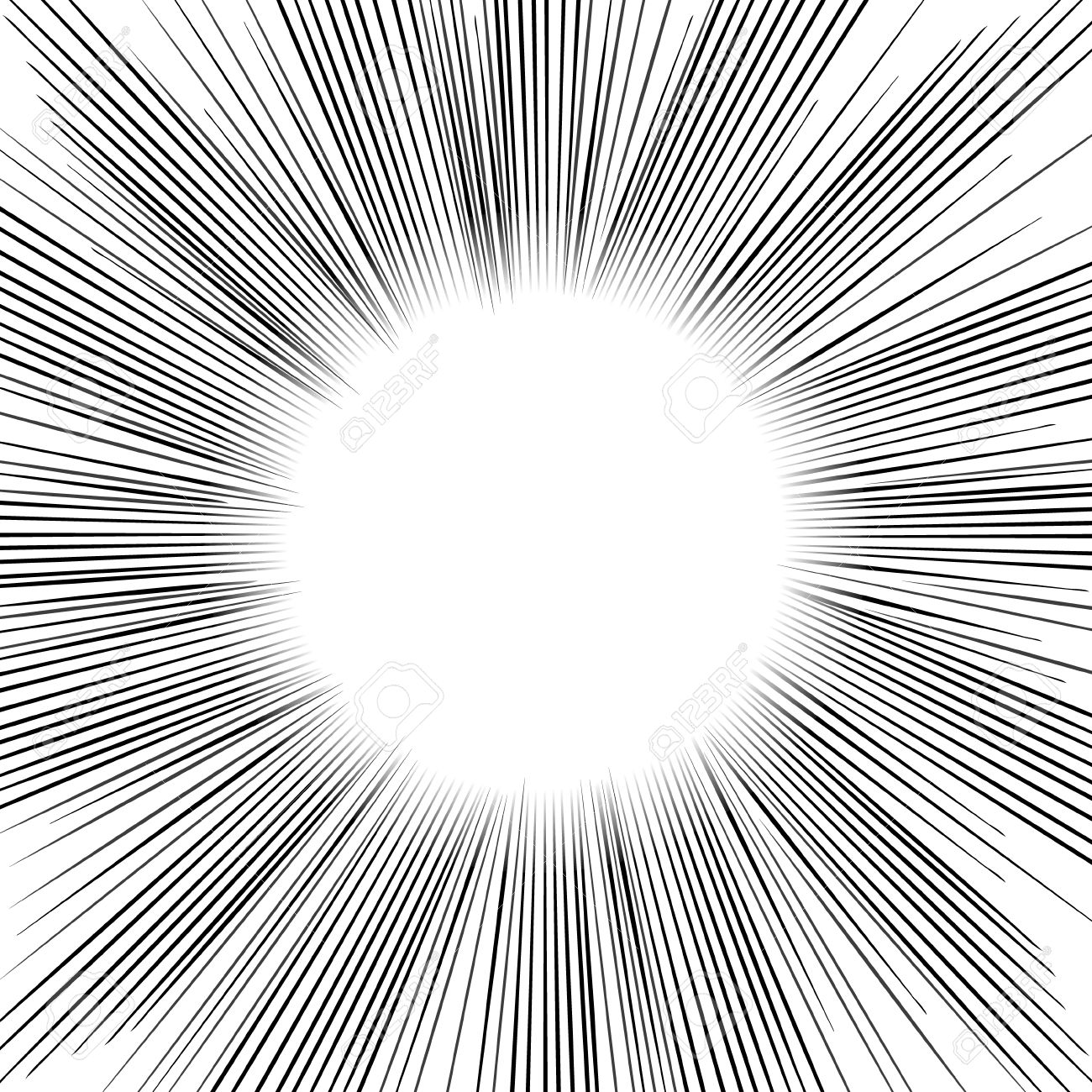 Radial Speed Lines Graphic Effects Manga Speed Frame Comic Book Royalty Free Cliparts Vectors And Stock Illustration Image