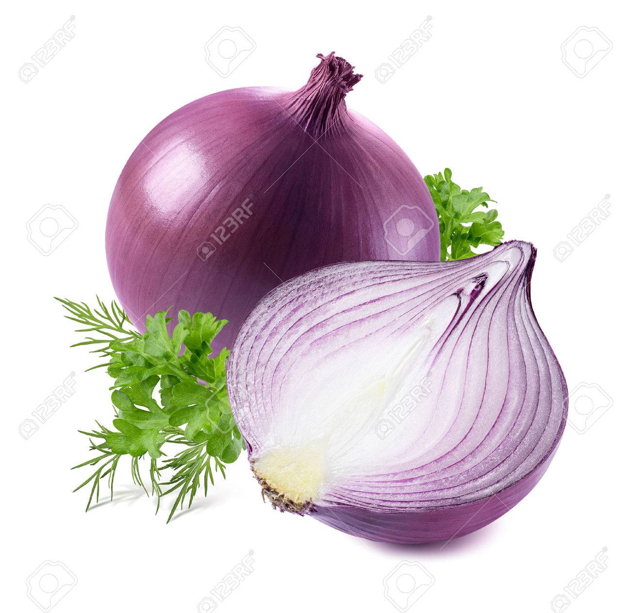 Purple onion parsley dill isolated on white background as package design element - 53531586 Purple onion parsley dill isolated on white background as package design element - 53531586