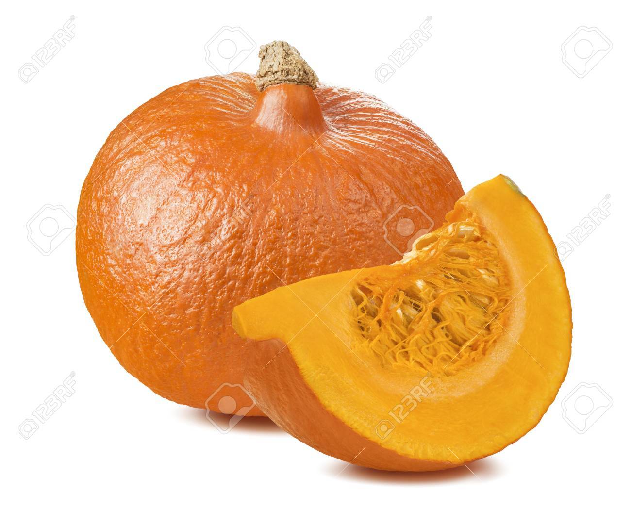 Pumpkin whole segment piece 2 isolated on white background as package design element - 55937973 Pumpkin whole segment piece 2 isolated on white background as package design element - 55937973