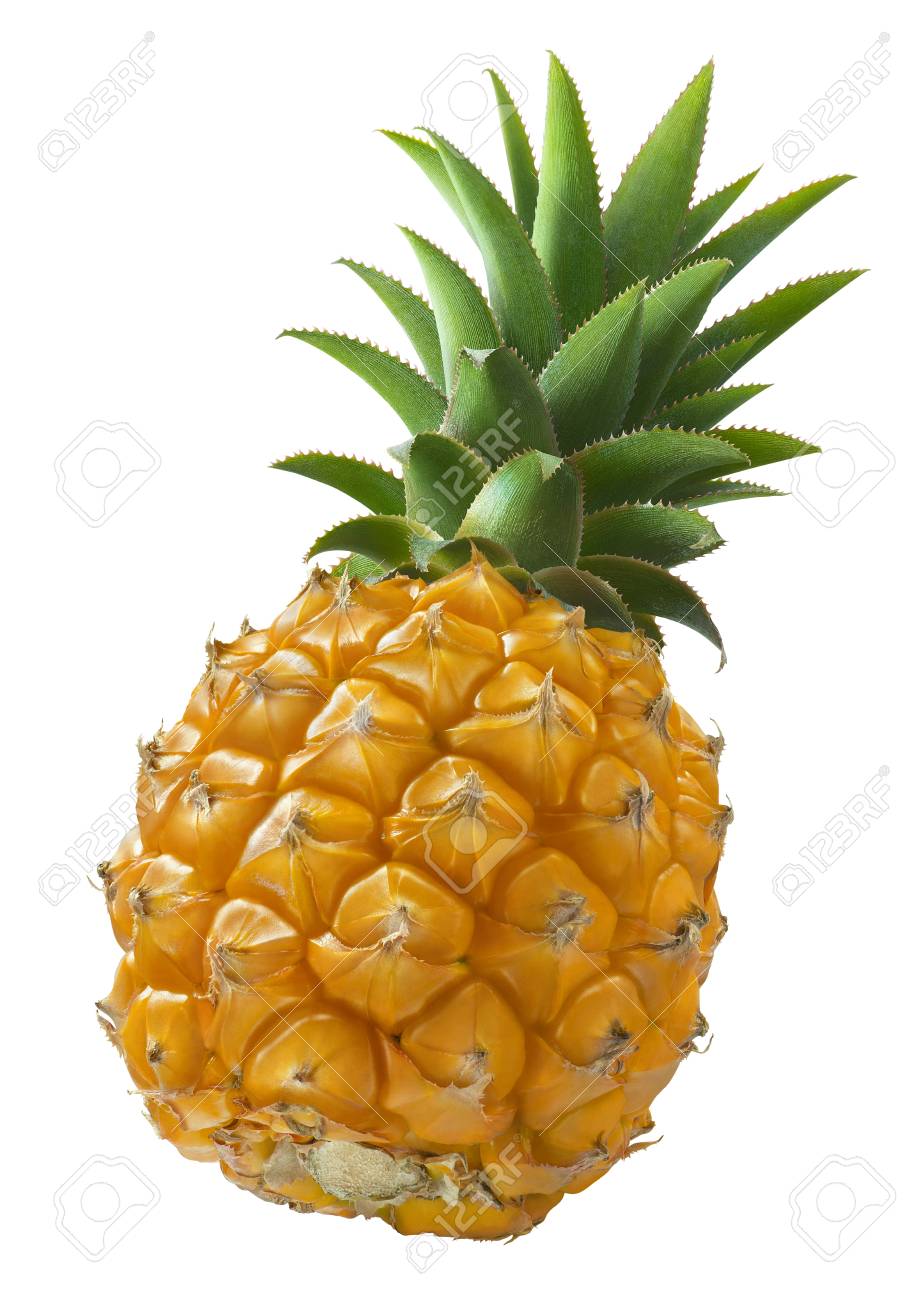 Mini pineapple angle isolated on white background as package design element - 82650652 Mini pineapple angle isolated on white background as package design element - 82650652