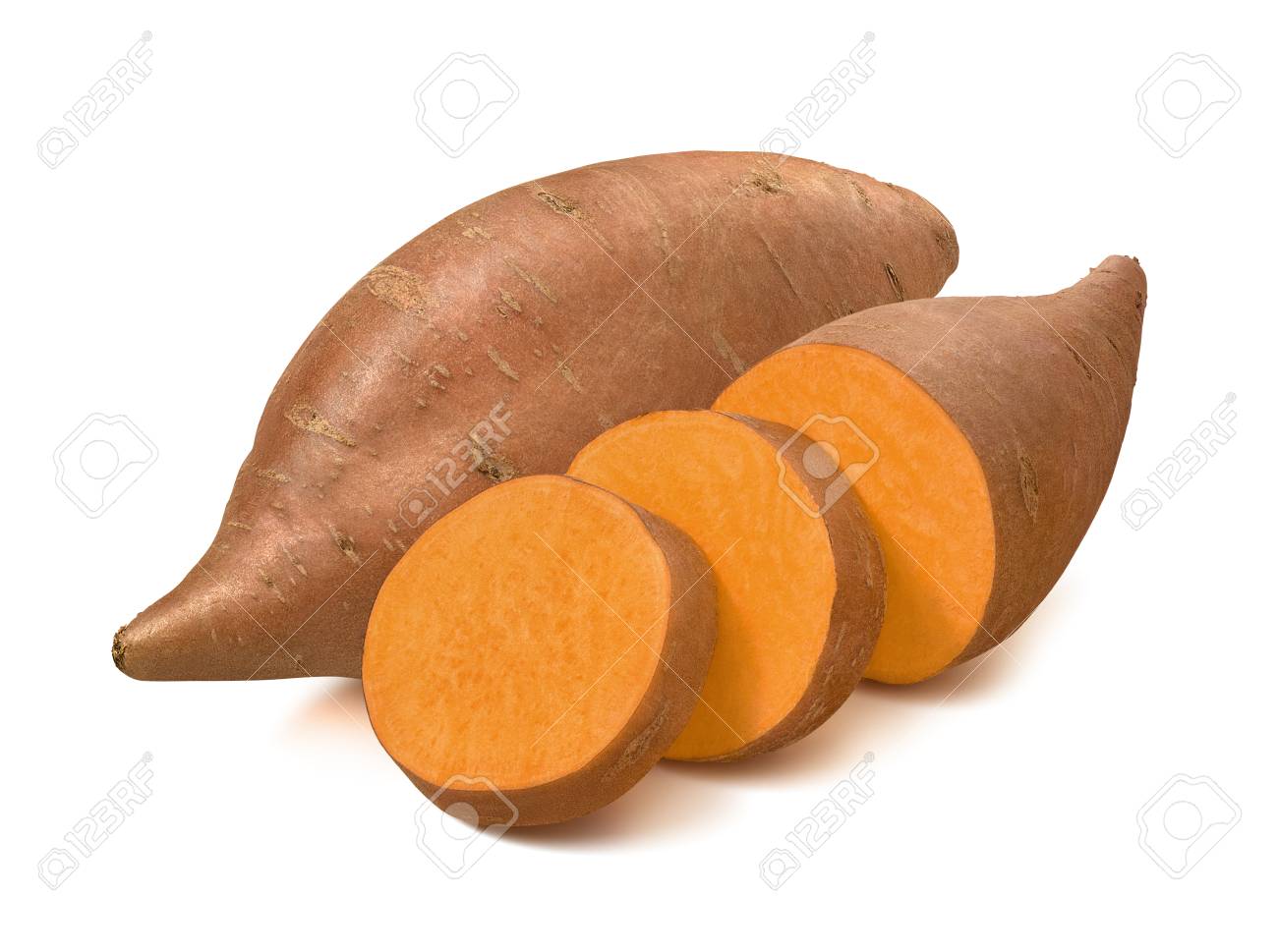 Sweet potato or yams isolated on white background. - 101039955 Sweet potato or yams isolated on white background. - 101039955