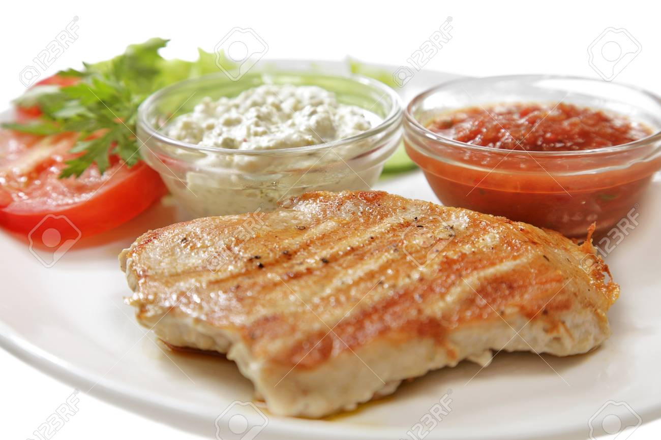 grilled meat isolated on the white background - 10043086 grilled meat isolated on the white background - 10043086