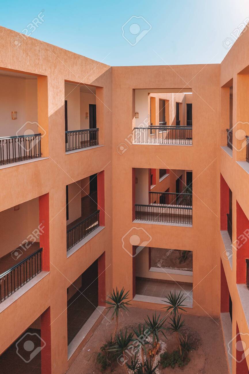 Modern Luxury Apartment Building. facade balcony - 151316219 Modern Luxury Apartment Building. facade balcony - 151316219