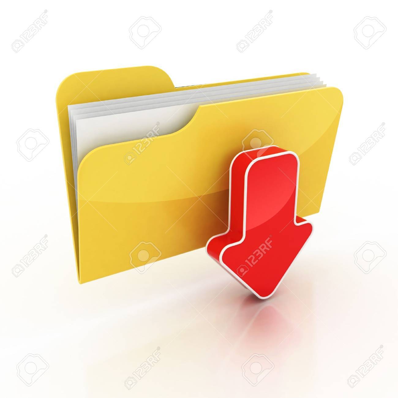 Descargar Icono De La Carpeta 3d Ilustracion Fotos Retratos Imagenes Y Fotografia De Archivo Libres De Derecho Image 12331322