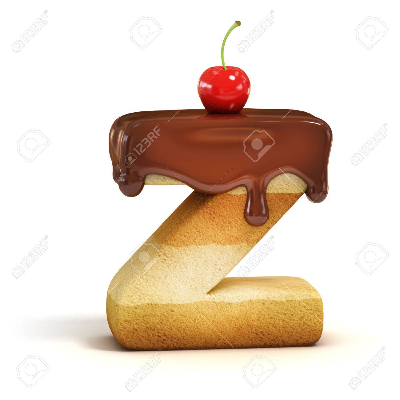 Cake 3d Font Letter Z Stock Photo Picture And Royalty Free Image Image