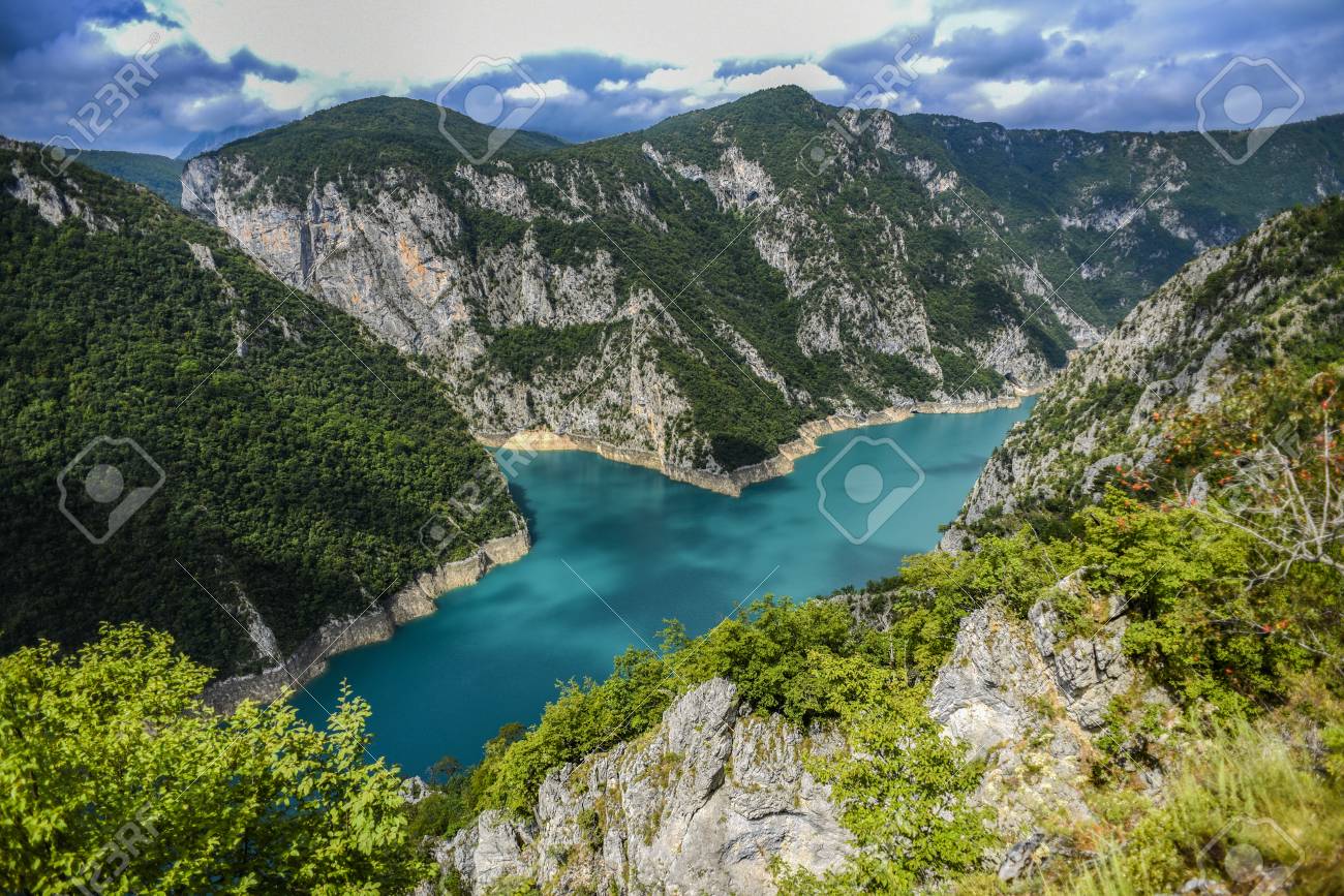 Piva River Canyon In Montenegro Mountain Landscape Stock Photo Picture And Royalty Free Image Image 115924912