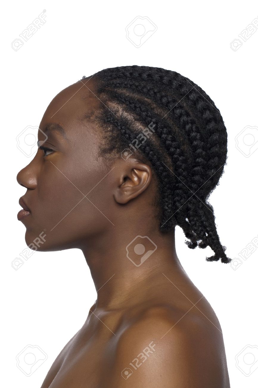 Half Naked Black Woman Posing Looking Aside Isolated White Background Stock  Photo by ©Vadymvdrobot 576250198