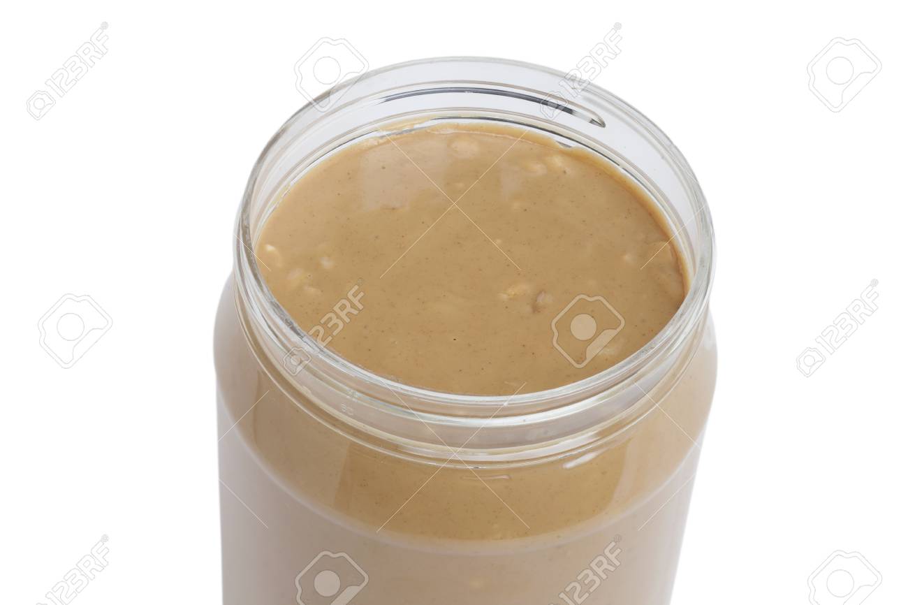 Download High Angle Shot Of A Jar Of Peanut Butter Isolated In White Background Stock Photo Picture And Royalty Free Image Image 17320543 Yellowimages Mockups