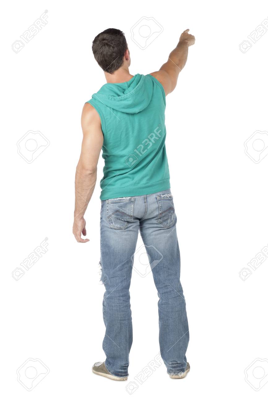 Rear View Of A Man Pointing At Something Stock Photo Picture And Royalty Free Image Image Rear View Of A Man Pointing At Something Stock Photo Picture And Royalty Free Image Image