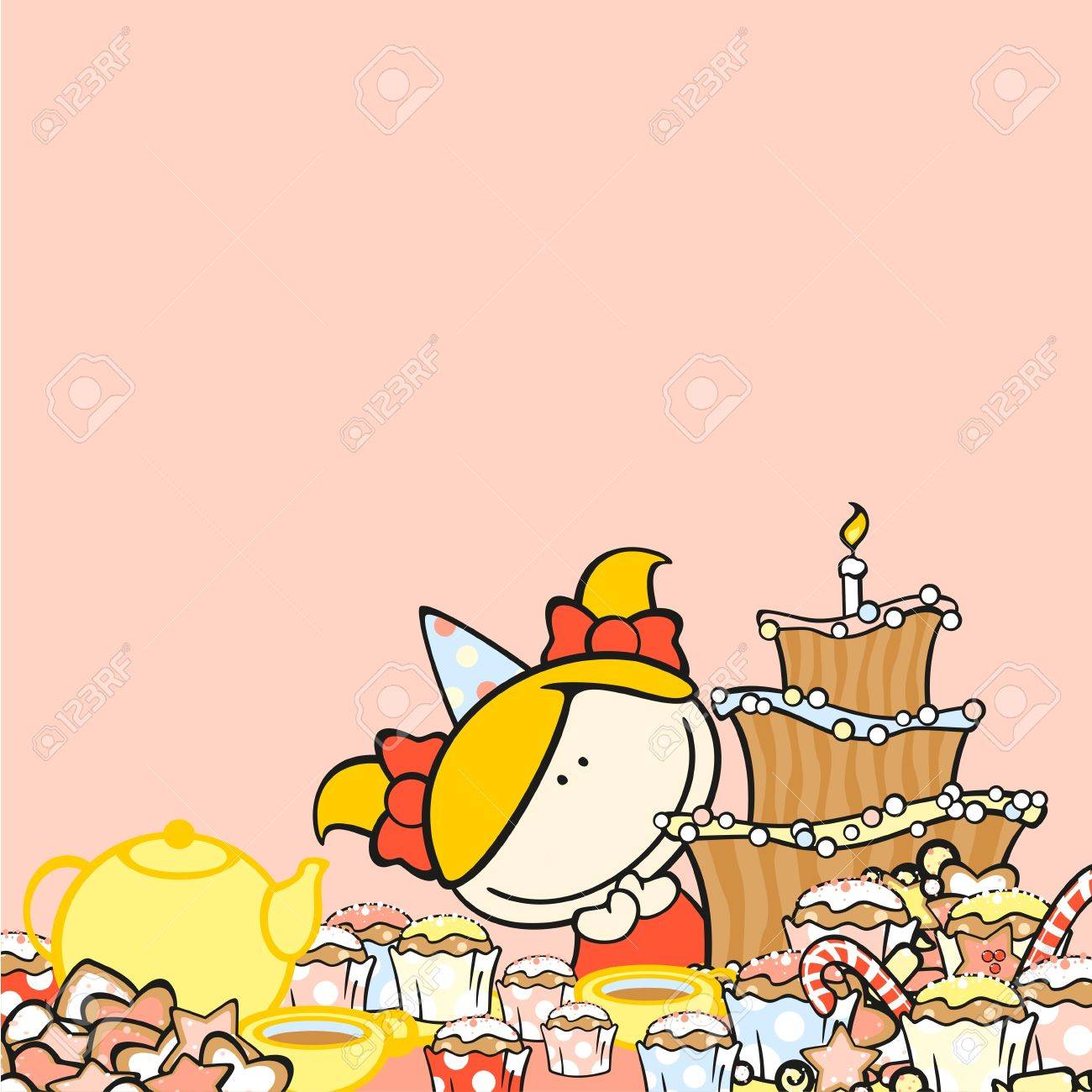 birthday background with a
