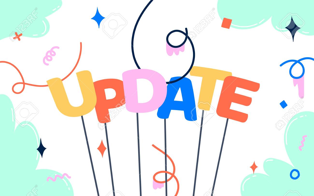 Update Vector Email Newsletter Template With Letters On Sticks Royalty Free Cliparts Vectors And Stock Illustration Image