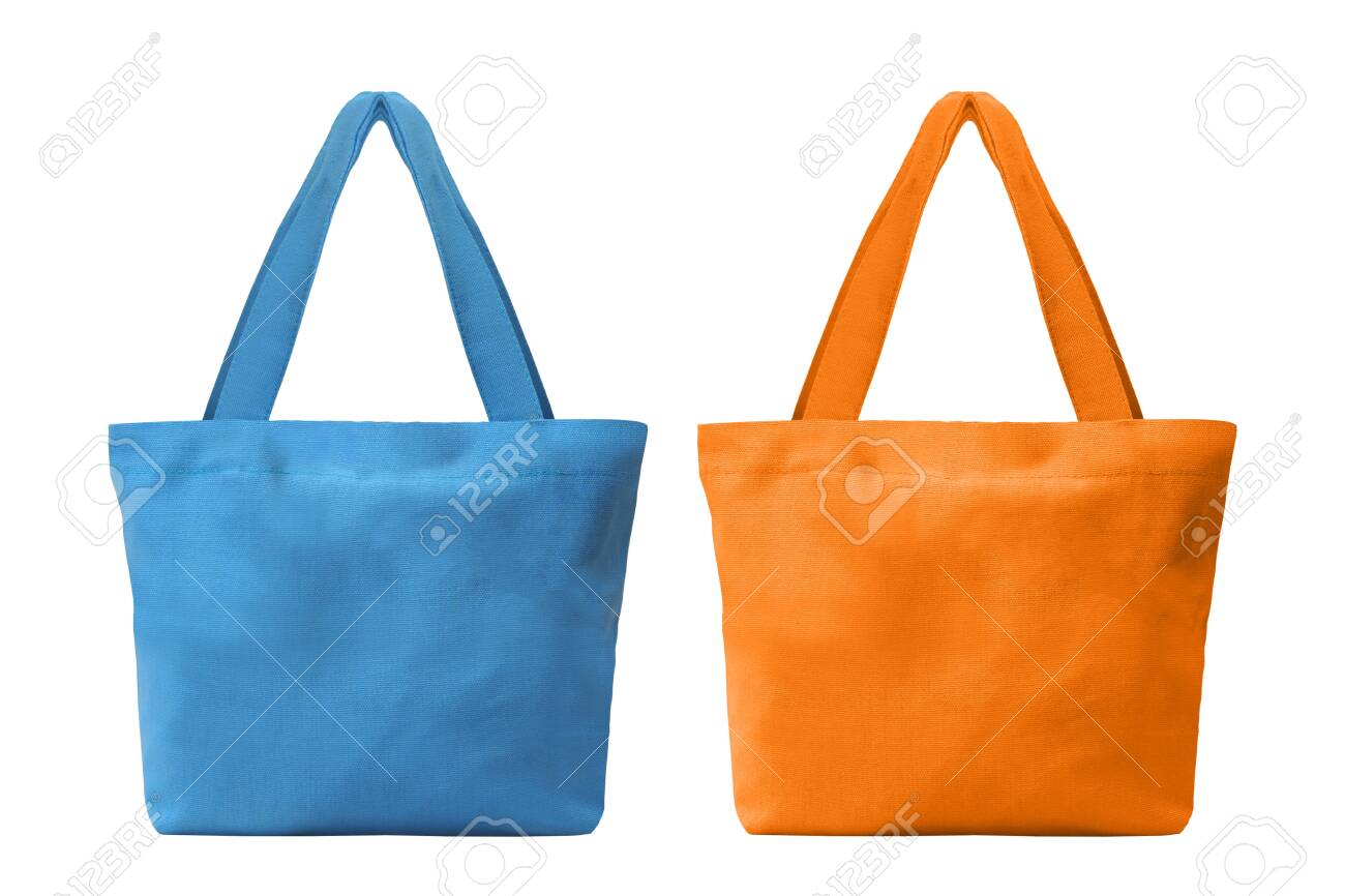 blue and orange bag
