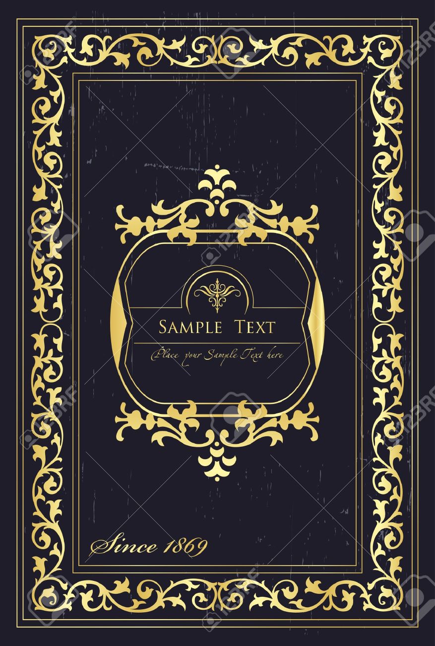 Vintage Background For Book Cover Or Card Royalty Free Cliparts Vectors And Stock Illustration Image