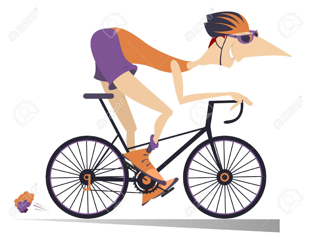 漫画人は分離された自転車に乗る 自転車に乗る人を笑顔と健康で幸せに見える のイラスト素材 ベクタ Image 漫画人は分離された自転車に乗る 自転車に乗る人を笑顔と健康で幸せに見える のイラスト素材 ベクタ Image