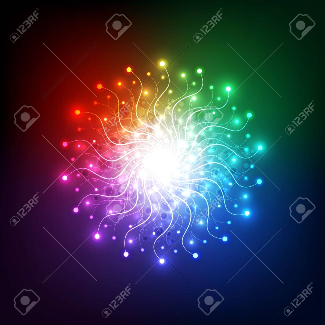 抽象的なオーラ光ネットワーク技術のベクトルの背景 のイラスト素材 ベクタ Image