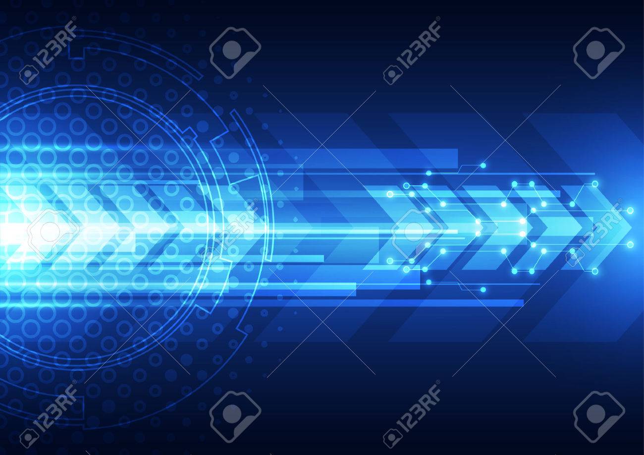 Vector Digital Speed Technology Abstract Background Royalty Free 