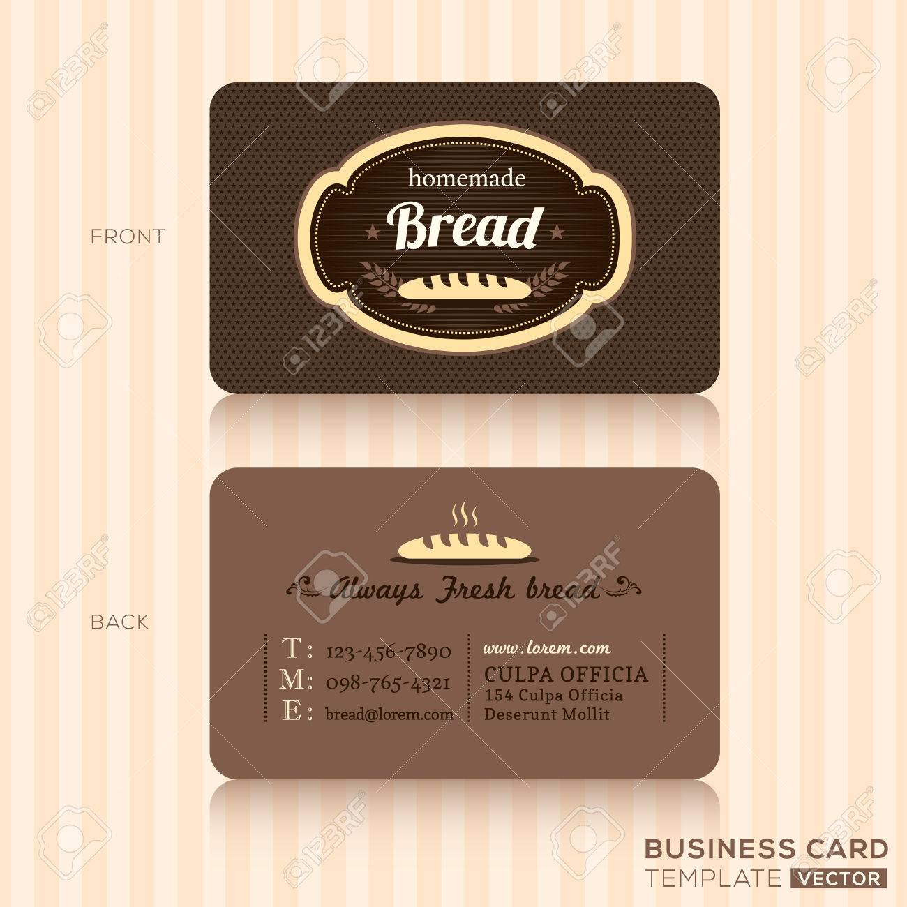 bakery business cards