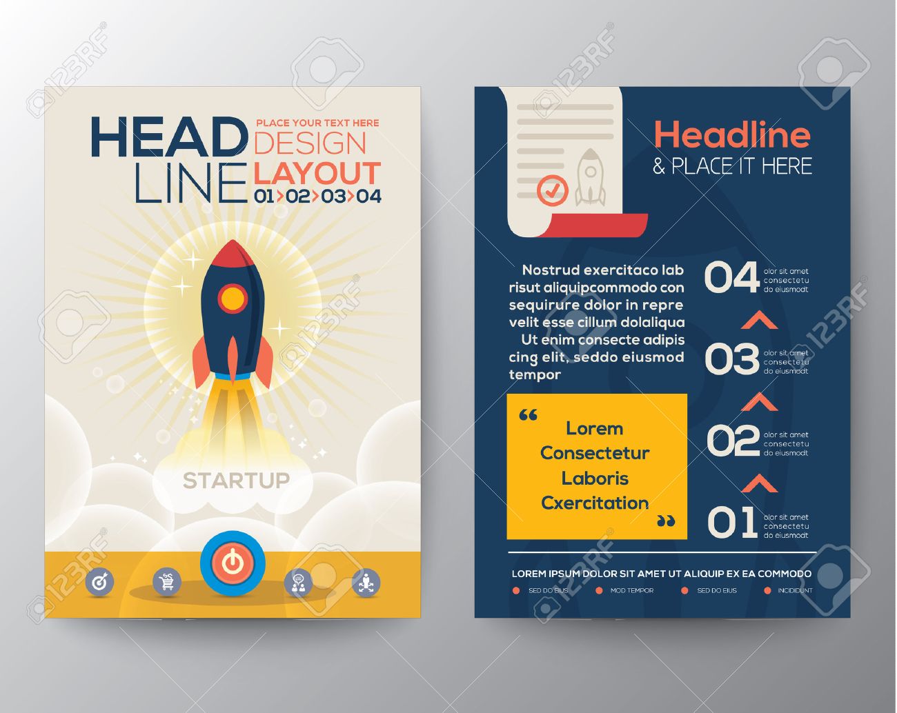 brochure flyer design layout vector template in a4 size with free new product launch flyer template
