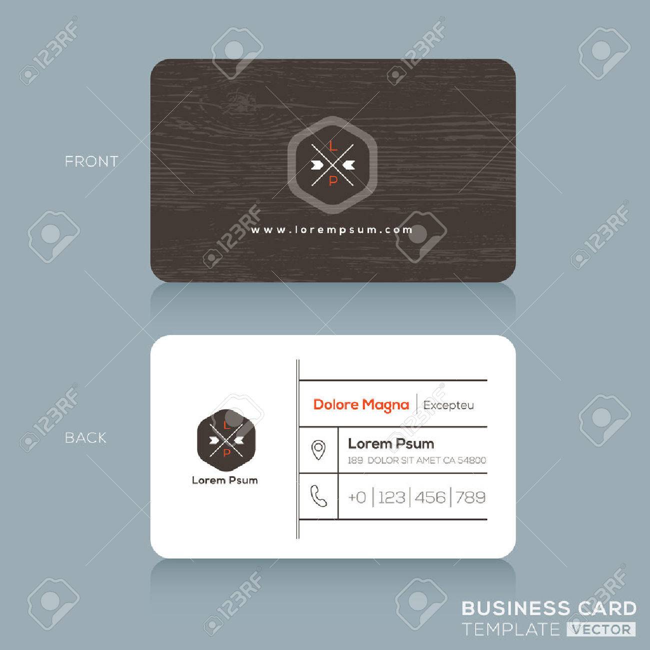 modern business cards design template with dark wood background stock vector 33962772 - Modern Business Card Design modern business cards design template with dark wood background stock vector 33962772 - Modern Business Card Design