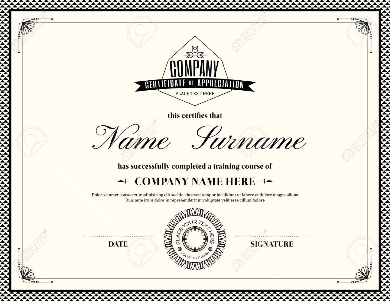 printable certificate of appreciation