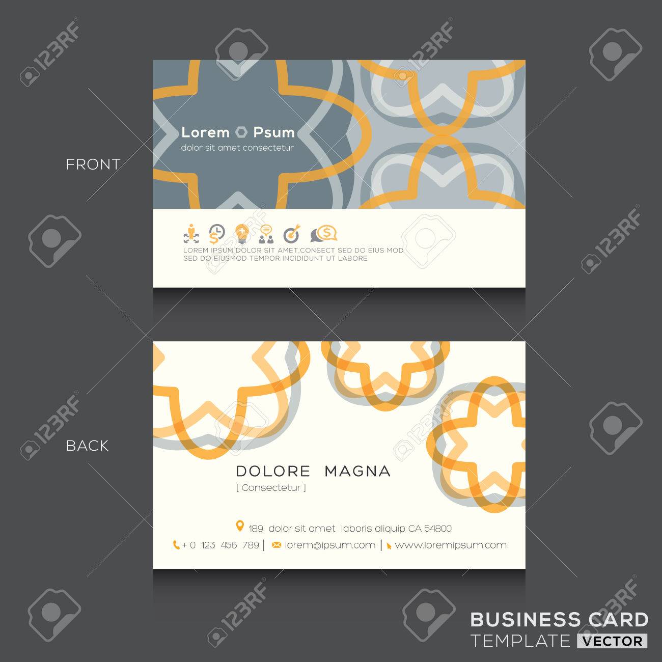 retro business cards design template stock vector 41024881