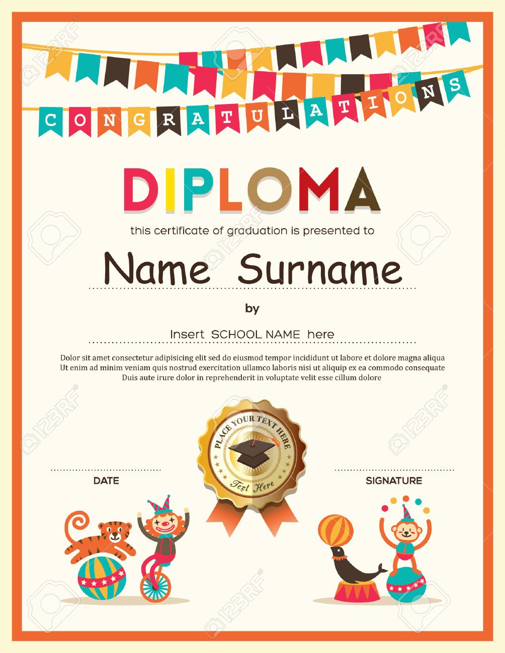 school certificates template
