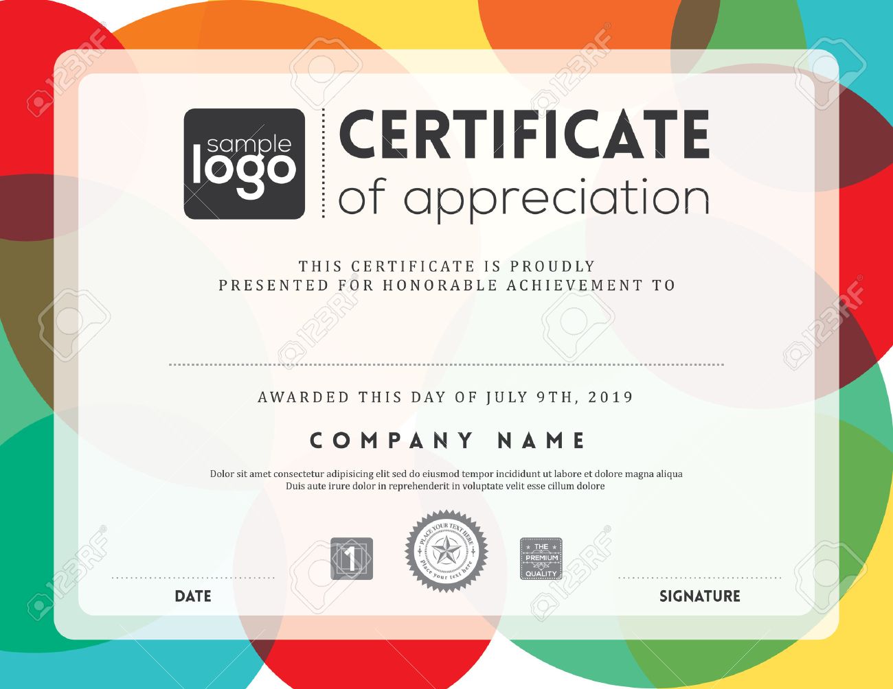certificate background