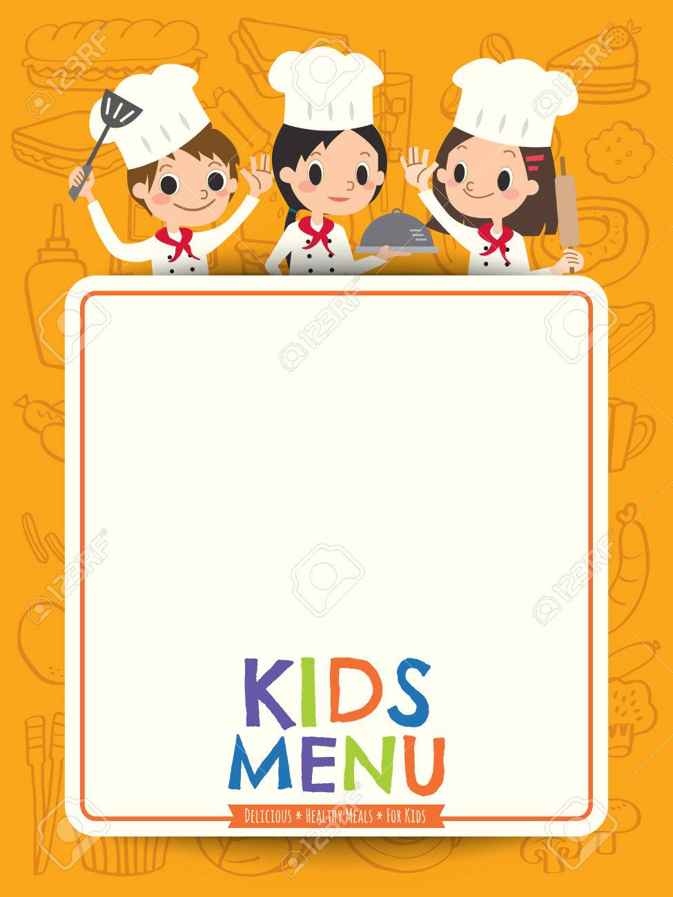 Menu enfants à imprimer