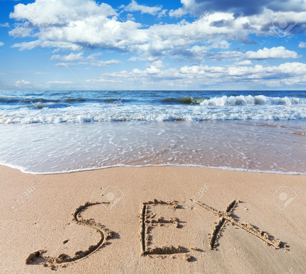Sea Beach With Sand Word Sex Stock Photo 21351348 Sea Beach With Sand Word Sex Stock Photo 21351348
