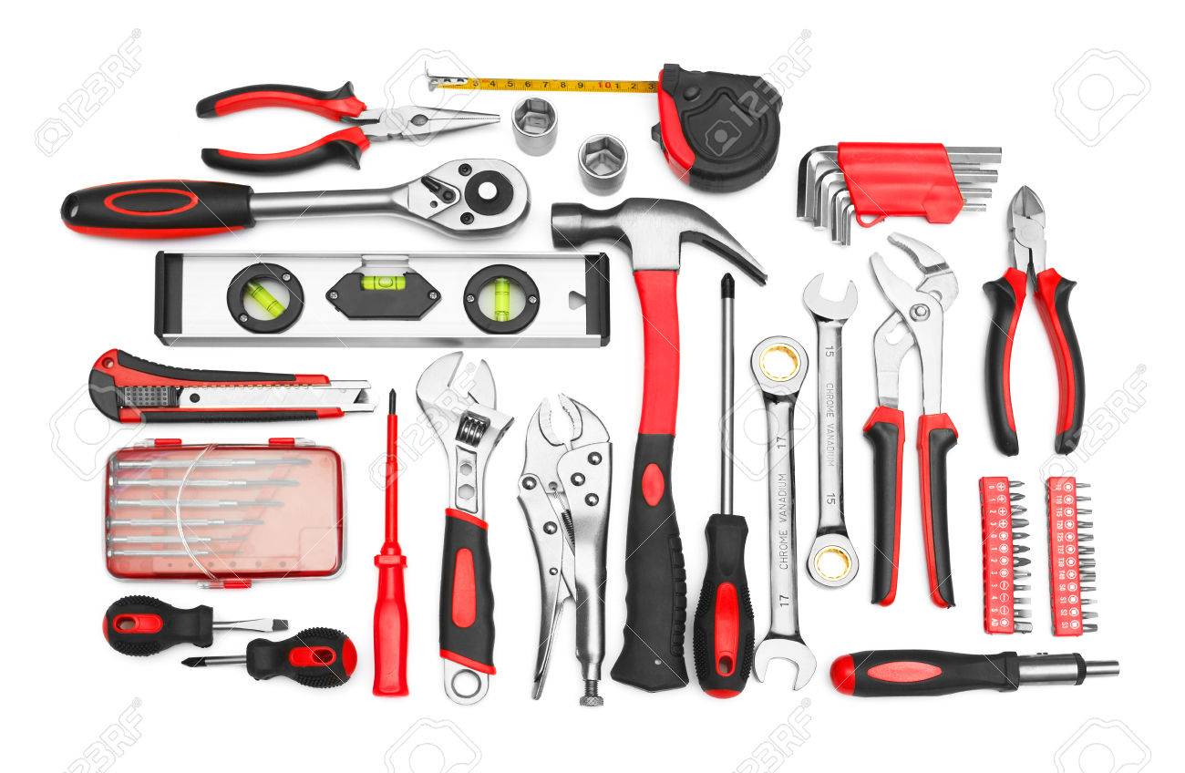 Many Tools isolated on white background - 26349171 Many Tools isolated on white background - 26349171