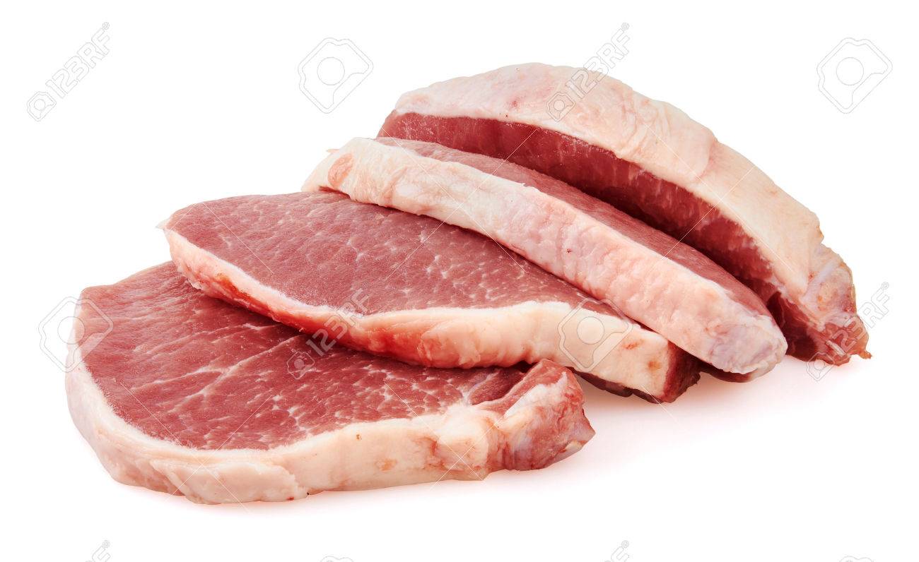 Fresh Raw Meat isolated on white background - 39800024 Fresh Raw Meat isolated on white background - 39800024