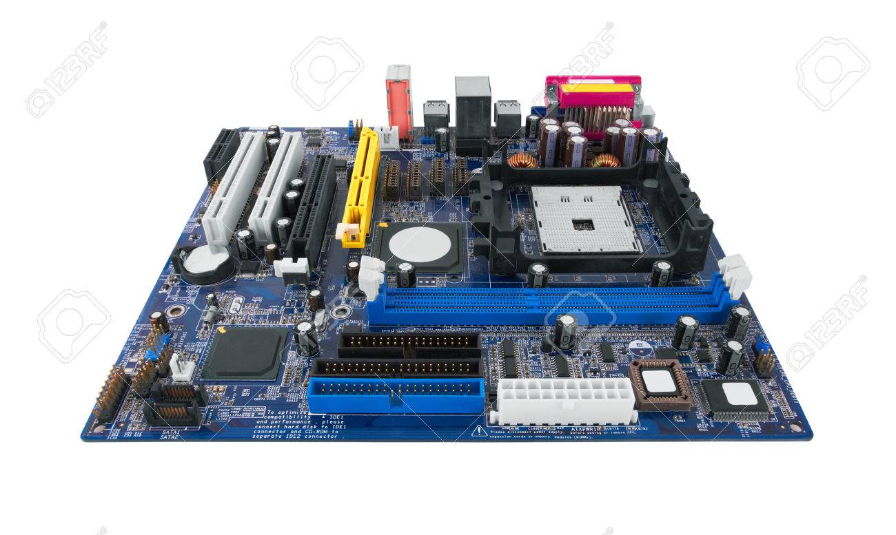 Motherboard Isolated on white background - 51368516 Motherboard Isolated on white background - 51368516