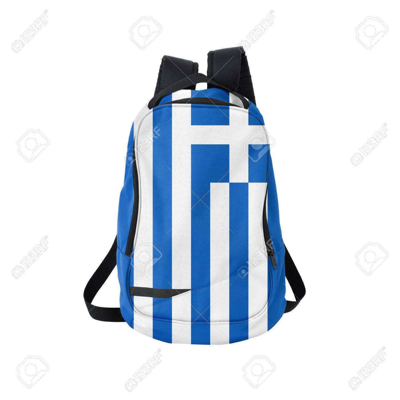 BlancRetour Fond Sur Sac Grèce Drapeau De Dos Au L Concept À Isolé kZOuiPX