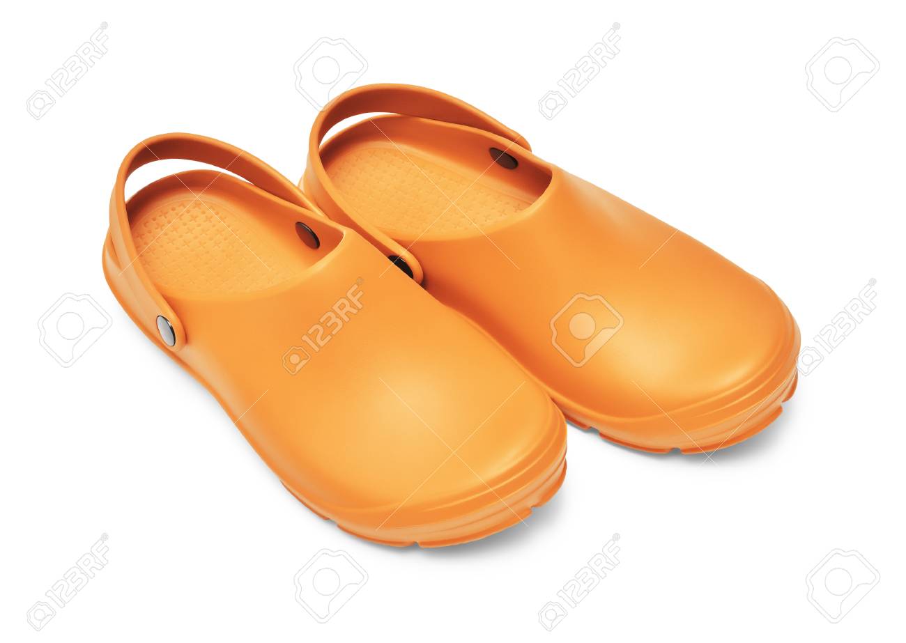 orange clogs