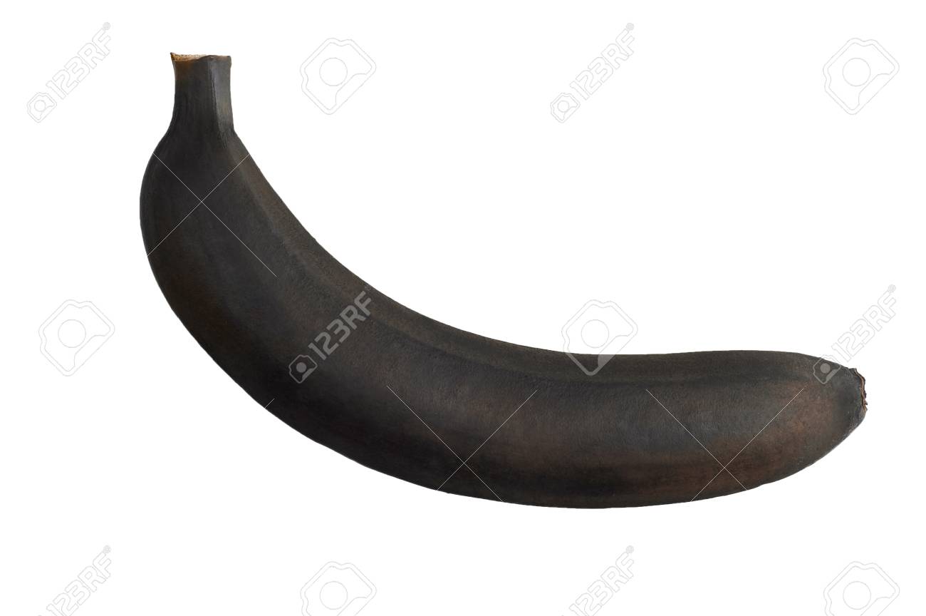 122481522-black-banana-isolated-at-white