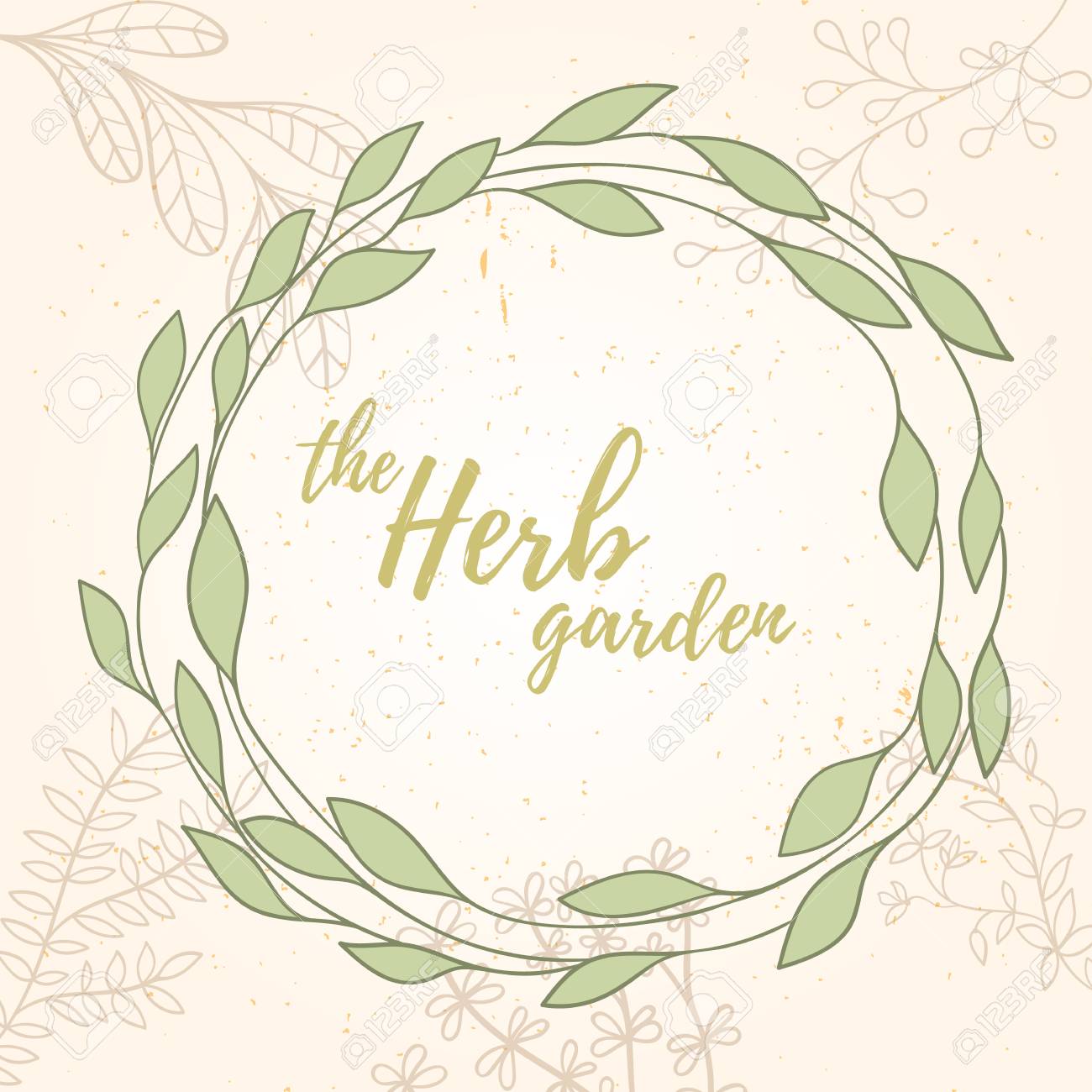 薬草や花の新鮮なモダンなデザインカード ハーブティー 天然化粧品 ヘルスケア製品 アロマセラピー ホメオパシーのための手描きのイラスト 夏の芸術 の イラスト素材 ベクタ Image