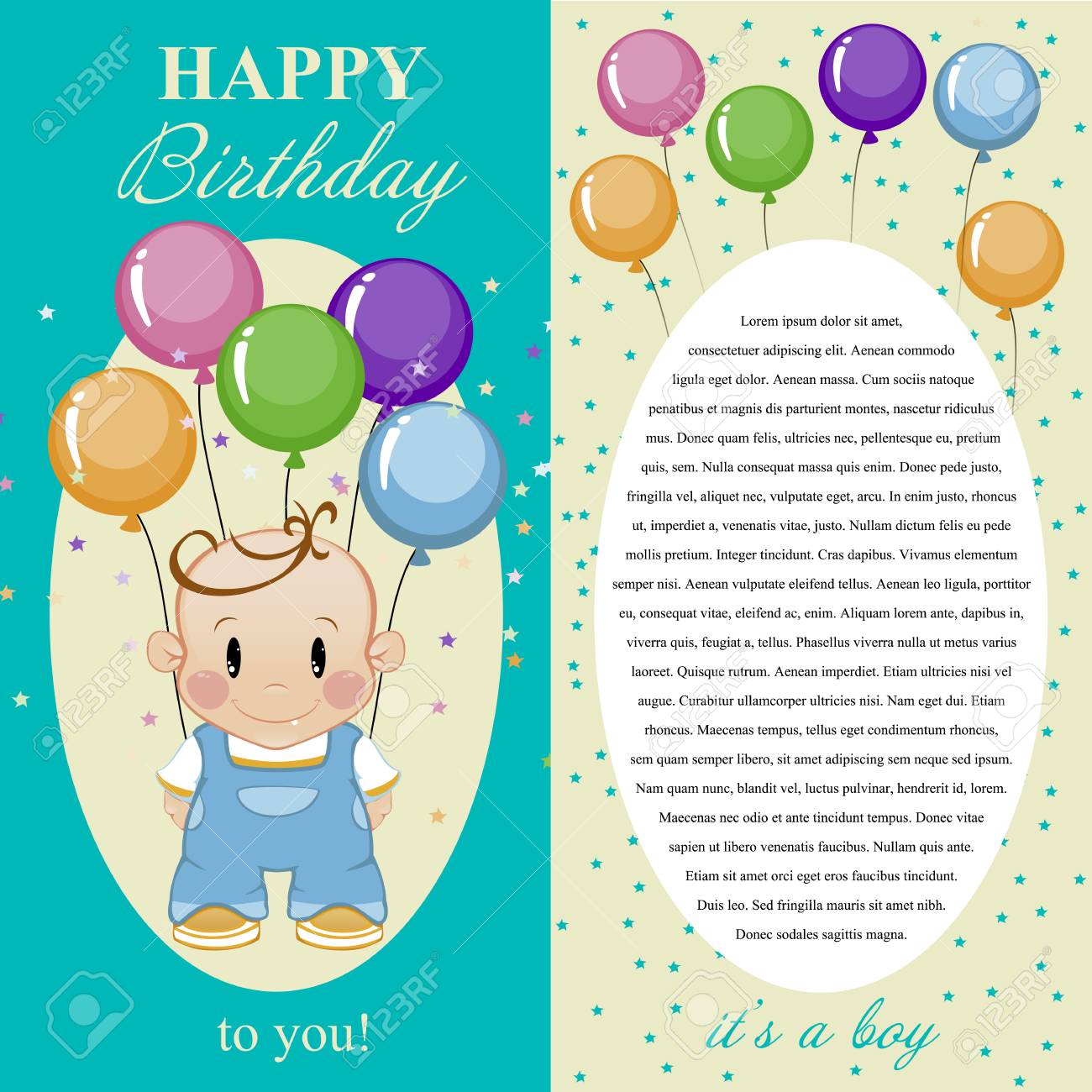 誕生日おめでとうございます ギフトカード 男の子のためのメモ のイラスト素材 ベクタ Image 誕生日おめでとうございます ギフトカード 男の子のためのメモ のイラスト素材 ベクタ Image