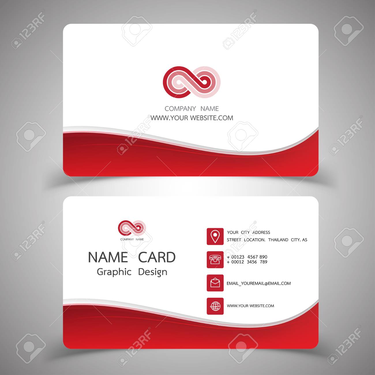 business card design set modern creative business card template business cards for illustrators