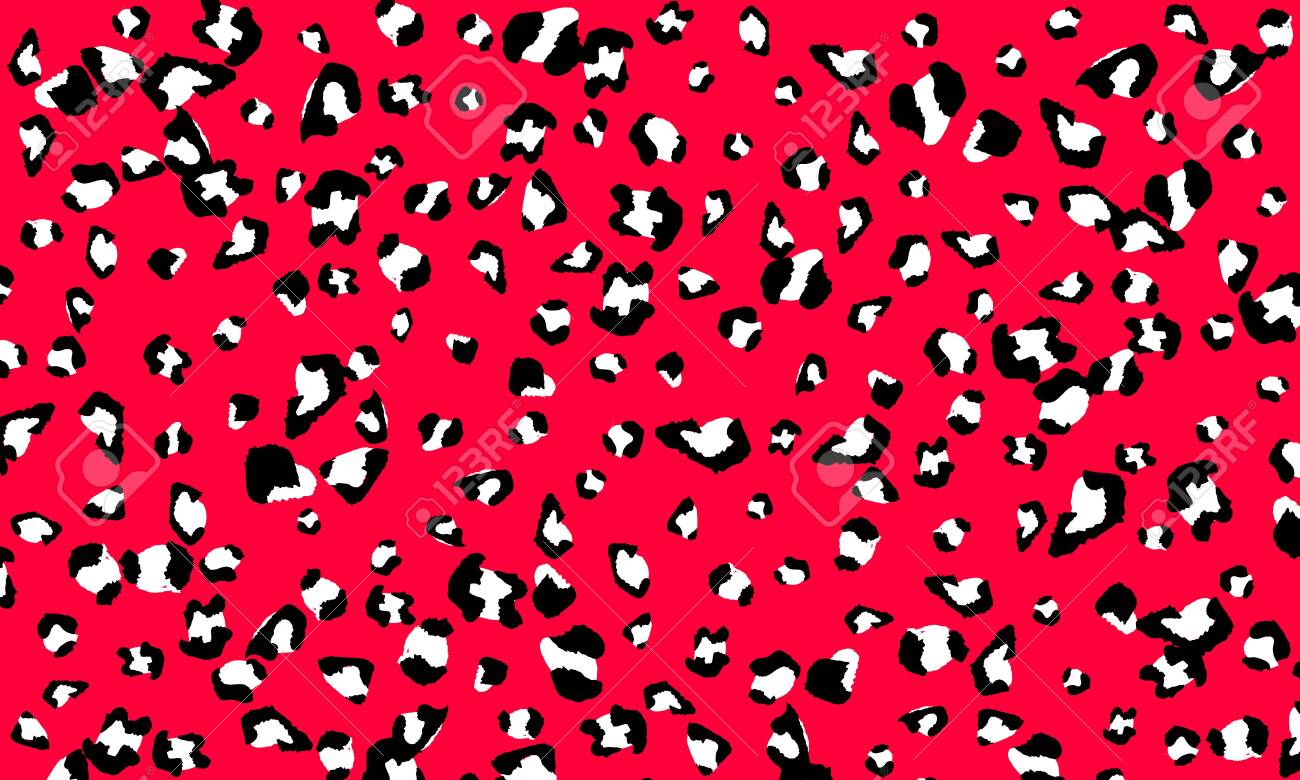 red and pink leopard print