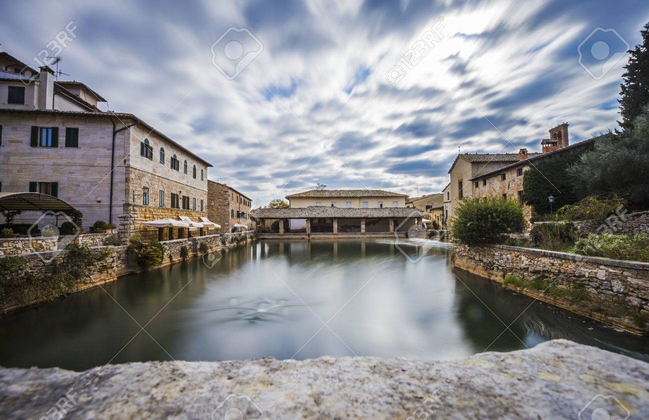 Ancient Thermal Baths In The Medieval Village Of Bagno Vignoni ... Ancient Thermal Baths In The Medieval Village Of Bagno Vignoni ...