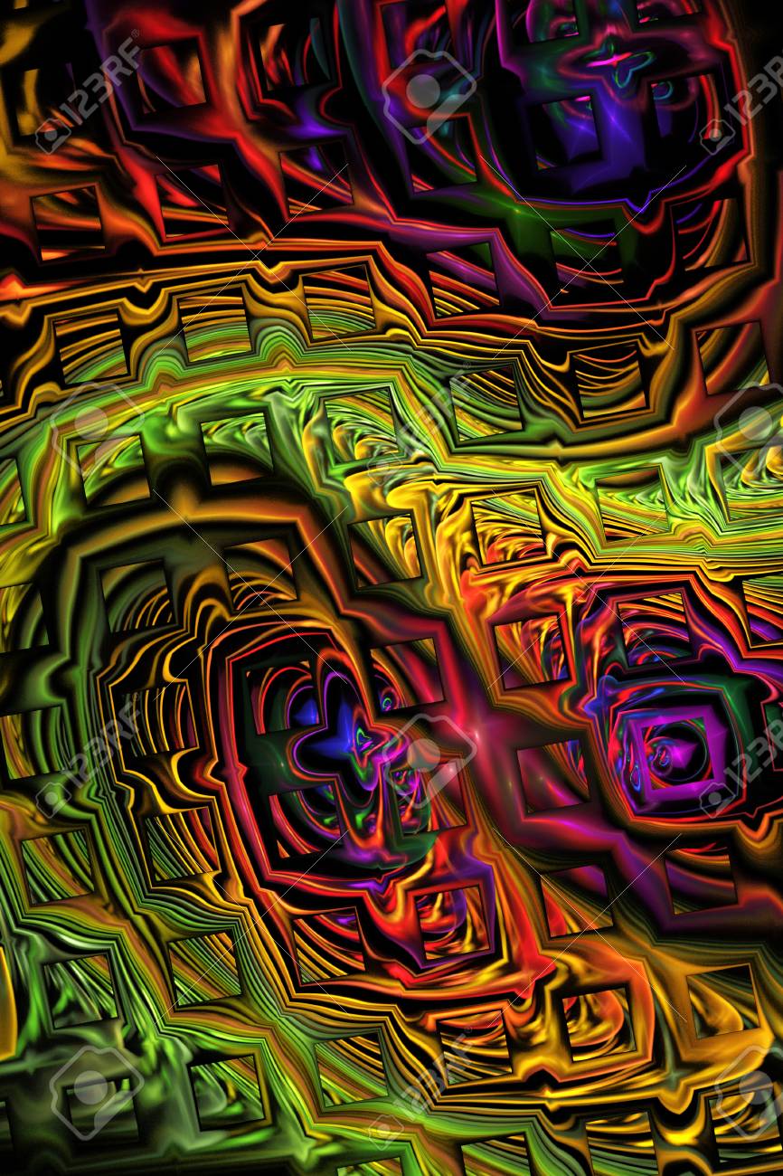 rainbow with black background on Abstract Metallic Rainbow Puzzles On Black Background Creative Stock Photo Picture And Royalty Free Image Image 58120627