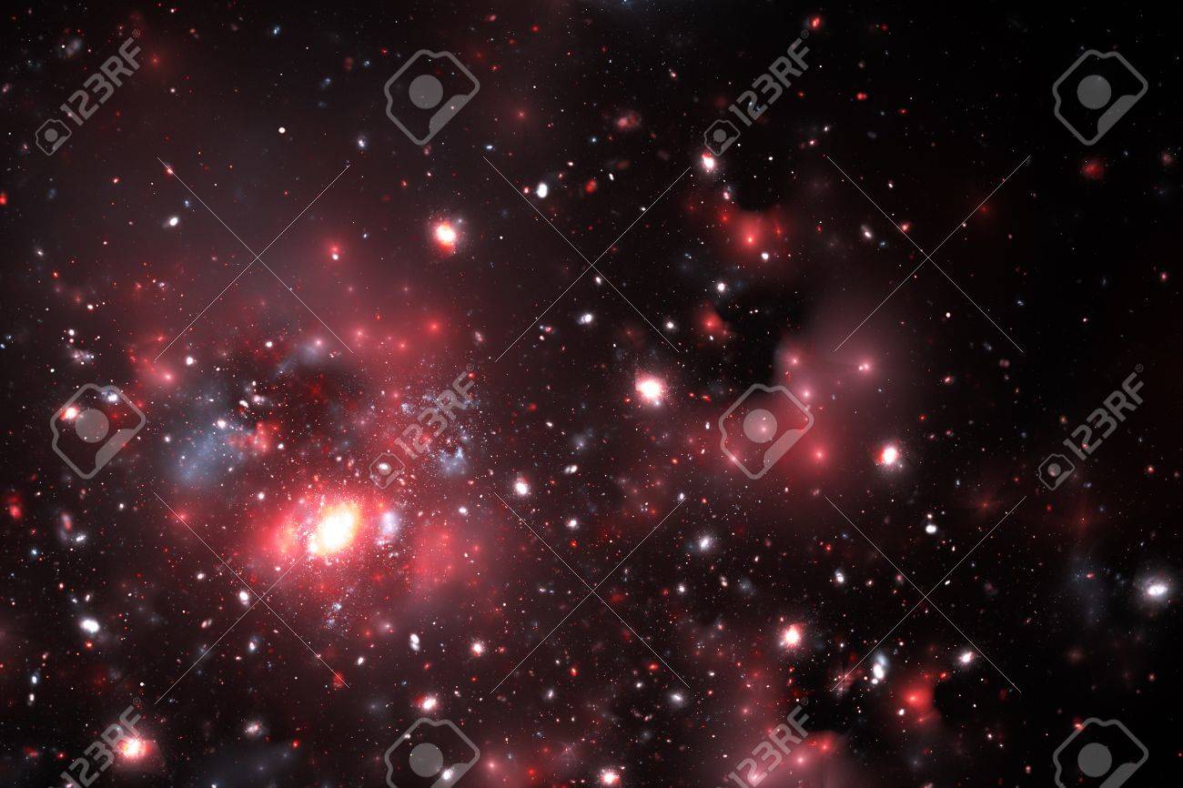 Galaxy Background Hd Red