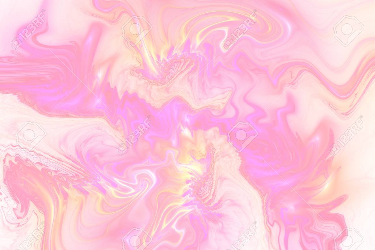 Abstract Fantasy Marble Texture Romantic Fractal Background