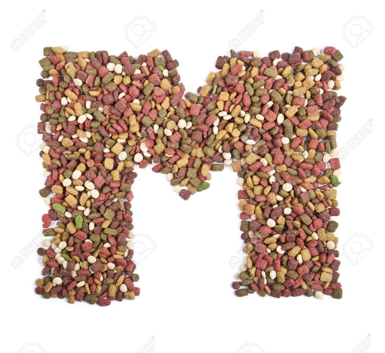 dry animal food letter m on white stock photo picture and royalty food that starts with the letter m