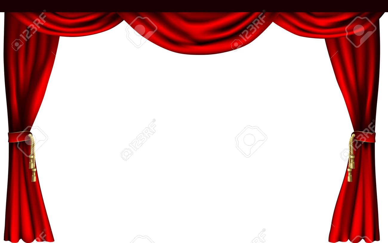 Un Ensemble De Rideaux De Style Théâtre Ou Le Cinéma. Clip Art ... Un Ensemble De Rideaux De Style Théâtre Ou Le Cinéma. Clip Art ...