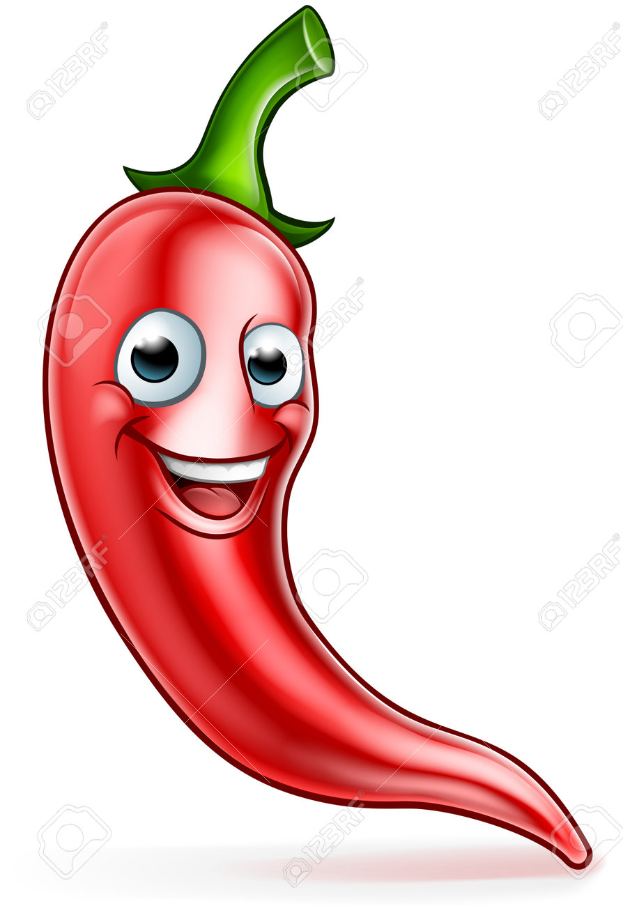 cartoon red chilli pepper