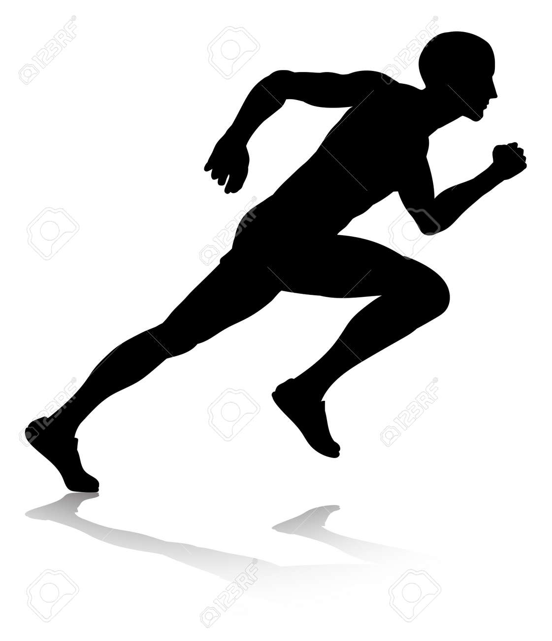 Silhouette Runner Sprinting Or Running Royalty Free SVG, Cliparts, Vectors,  and Stock Illustration. Image 87774509., image size:1121x1300
