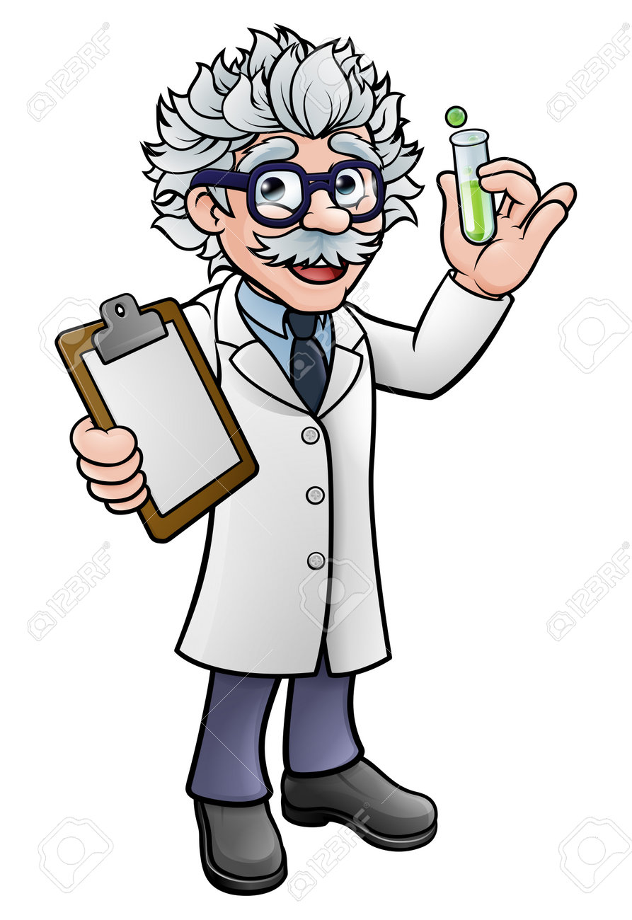 Cartoon Scientist Holding Test Tube And Clipboard Stock Vector 97383150 Cartoon Scientist Holding Test Tube And Clipboard Stock Vector 97383150
